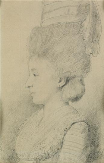 GEORGE DANCE II (London 1741-1825 London) Portrait of Mrs. Joan Bates; Portrait of the Reverend Mr. Bates.